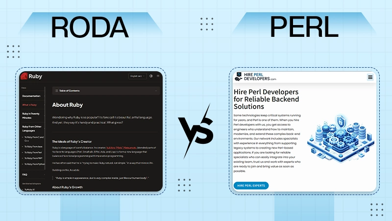 Roda vs. Perl