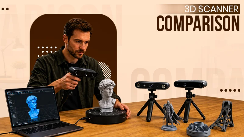 3D Scanner for 3D Printer Workflows 3DMakerpro vs Creality vs Revopoint