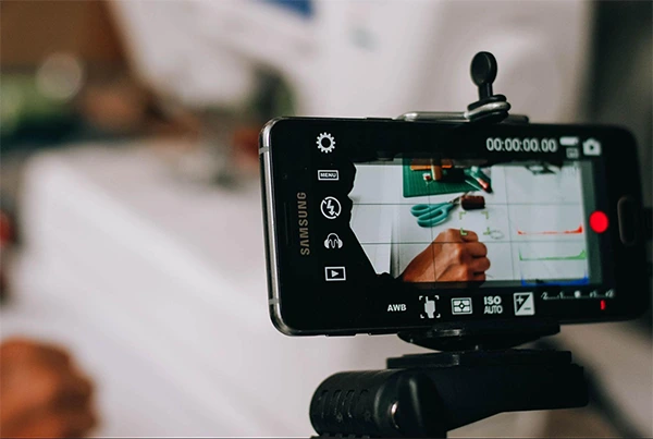 Filming for Content Creation