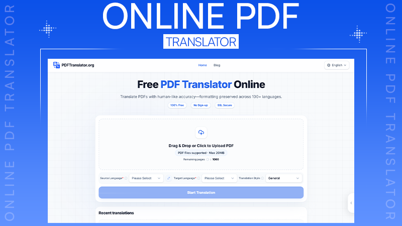 Online PDF Translator