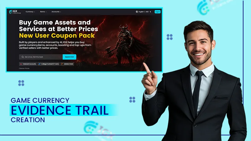game currency evidence trail creation