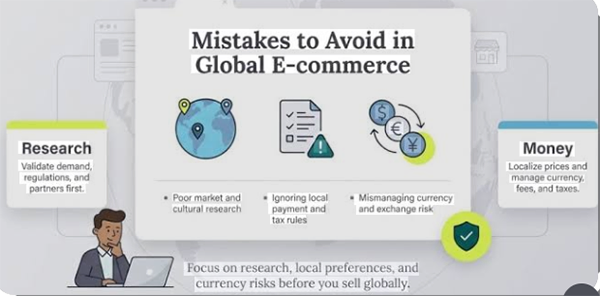Steps to implement global e-commerce and avoid mistakes