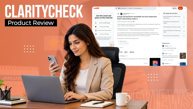 ClarityCheck Reviews: A Product Teardown of a Self-Service Search Experience